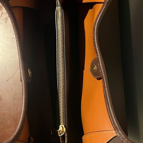 NWT COACH Lana Polished Pebble Leather Brass Stone - Picture 5 of 6